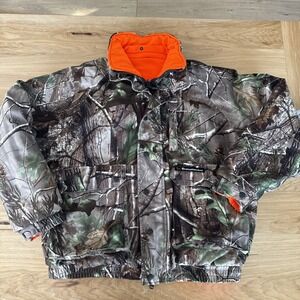 Bushmaster Real Tree Reversible Hunting Coat (no Hood) Camo +Blaze Orange XL